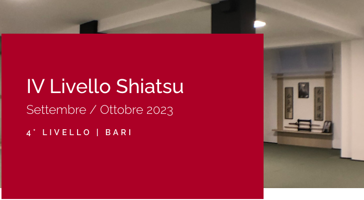 Bari | Corso Shiatsu IV Livello