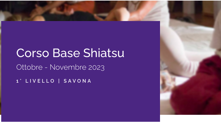 Savona | Corso Base Shiatsu