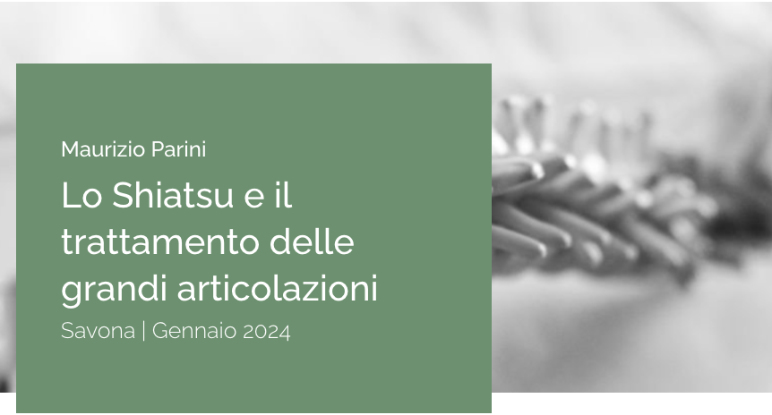 Lo Shiatsu e il trattamento delle grandi articolazioni